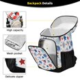 thumbnail image 3 of Backpack Cooler lunch bag 36 Can Capacity Insulated Bag for Camping, Beach, Hiking & Travel Fireworks and Flag, 3 of 7