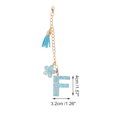 thumbnail image 2 of Bargains Únicos 1 Pc Colgante de Taza de Agua Letra F Flor Azul de Metal y Resina, 2 of 5