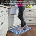 thumbnail image 6 of CounterArt "Blue Medallion" 30” x 20” Decorative Vinyl Comfort Floor Mat, 6 of 7
