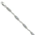 thumbnail image 3 of Stering Silver Blue Tanzanite Chain Gemstone Tennis Bracelet, 3 of 6