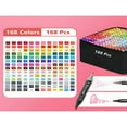 thumbnail image 3 of YOPTOP 48/60/80/120/168 Colors Art Markers Alcohol Markers Set, Double Ended Artist with Carrying Case Great for Coloring, Painting, Sketching, Card Making and Illustration,48 Colors, 3 of 7