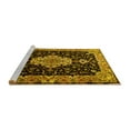 thumbnail image 2 of Ahgly Company Machine Washable Indoor Rectangle Medallion Yellow Traditional Area Rugs, 8' x 12', 2 of 4