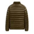 thumbnail image 5 of Men's Winter Large Size Cotton-padded Jacket with Hooded Loose Light Design for Cold Weather Outings, Daily Casual Wear, and Holiday Season Activities,Army Green,L, 5 of 5