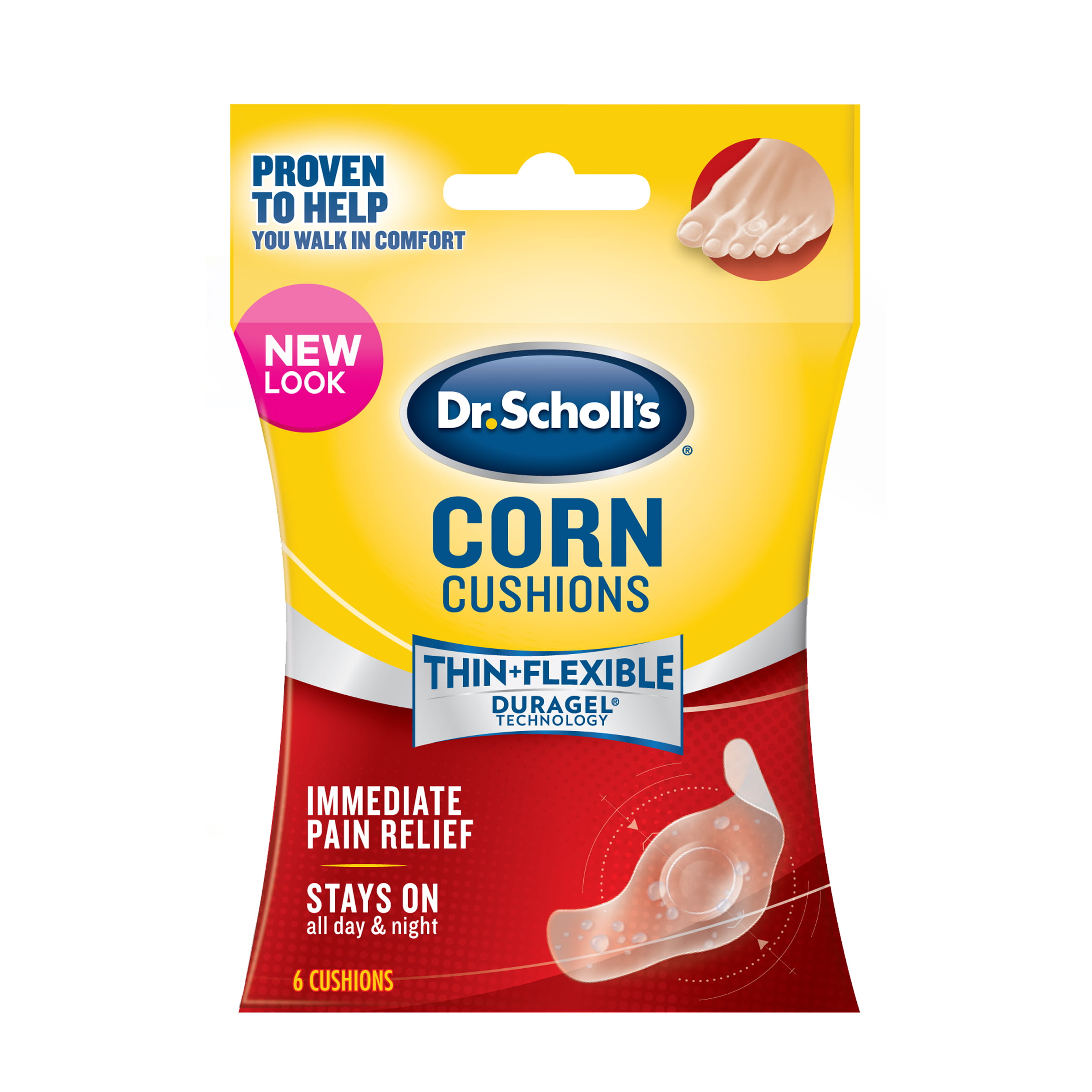Dr Scholl #39 s Corn Cushions with Duragel Technology 6 ct Walmart com
