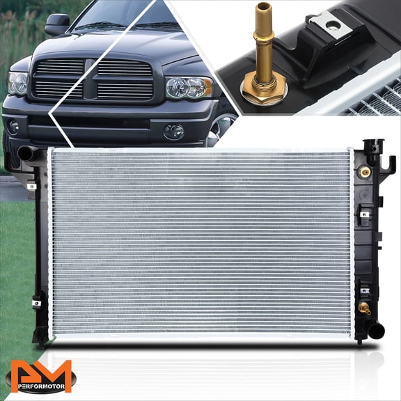 PM PERFORMOTOR Aluminum Core OE Replacement Radiator for 94-02 Dodge Ram/Ramcharger AT DPI-1552