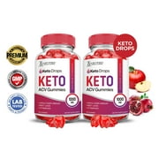 (2 Pack) Keto Drops Keto ACV Gummies 1000MG Dietary Supplement 120 Gummys
