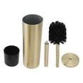 thumbnail image 1 of Kit de cepillo de baño para el hogar Cepillo de baño de acero inoxidable dorado con portaescobillas cilíndrico, 1 of 15
