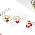 thumbnail image 4 of Christmas Elk Santa Ring For Women Fashion Cute Gold Color Drip Glaze Opening Adjustable Finger Ring Party New Year Jewelry Gift, 4 of 5