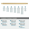 thumbnail image 4 of Amerock Balon 18 inch (457mm) Center-to-Center Champagne Bronze Appliance Pull, 4 of 6