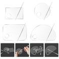 thumbnail image 2 of Miangastore Mixing Plates For Makeup Acrylic Transparent 1 Set 6.3x5.9in, 2 of 8