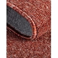 thumbnail image 3 of 2' x 8' New Area Rug Solid Runner Rug Rust Red, 3 of 4