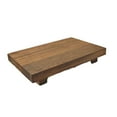 thumbnail image 2 of Display Pedestal Stand,Wood Riser for display decorative kitchen counter,Wooden Pedestal stand for decor coffee bar,bathroom soap holder dish tray footed tray,centerpiece Farmhouse Rectangle, 2 of 9