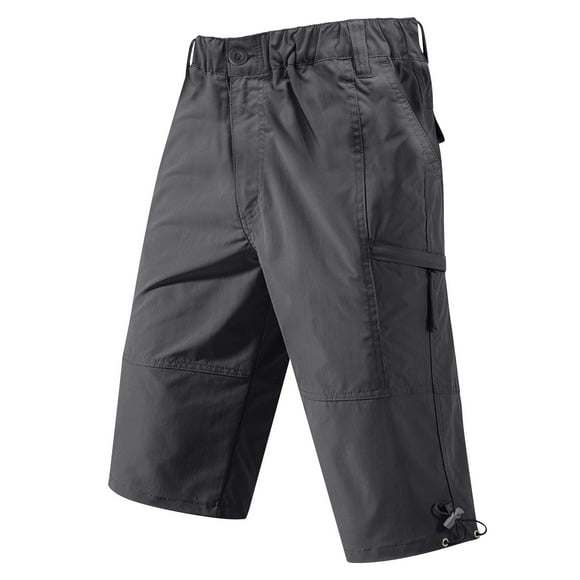 Cargo Shorts for Men Clearance, Men's Shorts Lightweight Cargo Shorts Mens Casual Drawstring Shorts Men's Sweat Shorts Quick Dry Shorts Men, Gray, M