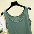 thumbnail image 7 of fheaev Tank Tops for Women Summer Solid Color Round Neck Sleeveless Top Loose Shirts Slim Basic Tee Shirts Undershirt Pajama Tops, 7 of 7