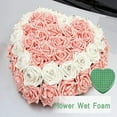 thumbnail image 6 of 2Pcs Floral Foam Heart-Shaped Flower Holder with for Wedding Centerpiece Car Table Arrangement, 6 of 8