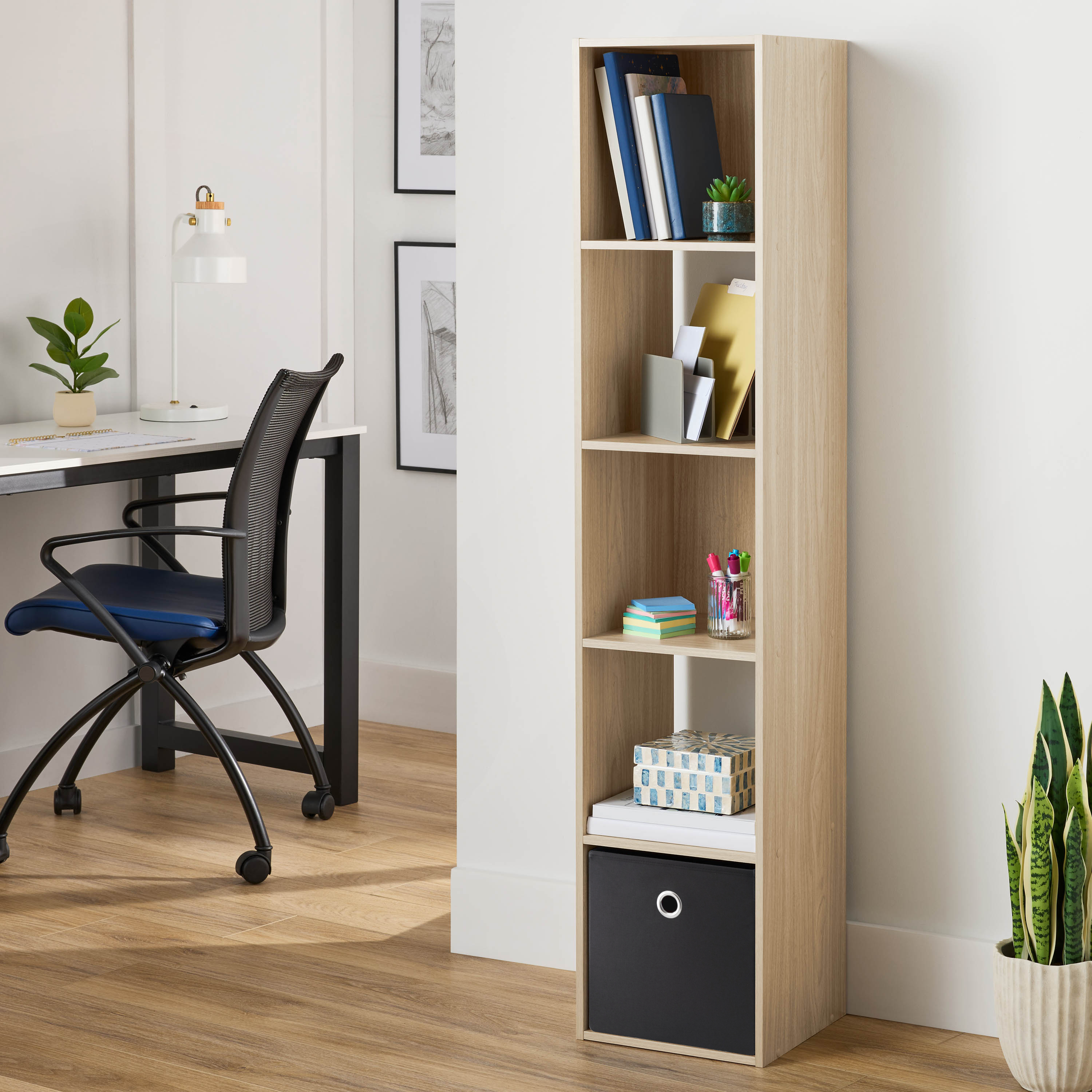 Mainstays 5-Cube Storage Organizer, Spring Pine photo 1