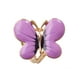thumbnail image 4 of Las Mujeres Ramo Bufanda Bufanda Broche De Mariposa Púrpura Yinane Broche para bufanda, 4 of 7