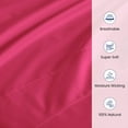 thumbnail image 5 of 500-TC Egyptian Cotton California King Round Bed Sheet Set – Fits 96" Diameter Mattress, 19-24" Deep Pocket – Solid Hot Pink, California King 96" Diameter, 5 of 6