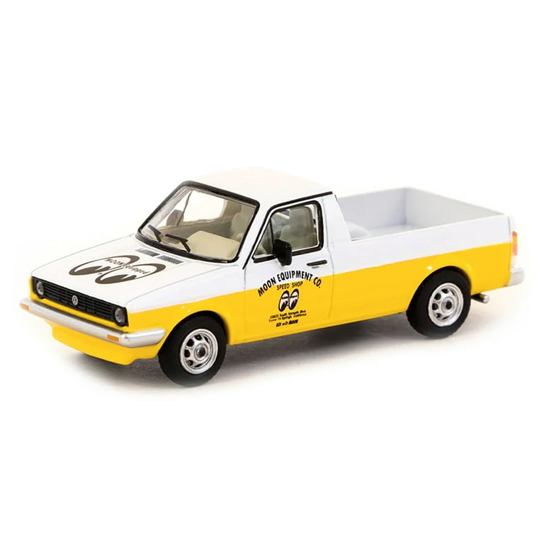 人気 Truck Pickup Caddy Volkswagen White  Yellow and ミニカー