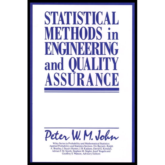 Wiley Probability and Statistics Statistical Methods in Engineering and Quality Assurance, Book 196, (Hardcover)