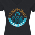 thumbnail image 4 of Inktastic Naples Florida Beach Vacation Women's V-Neck T-Shirt, 4 of 5