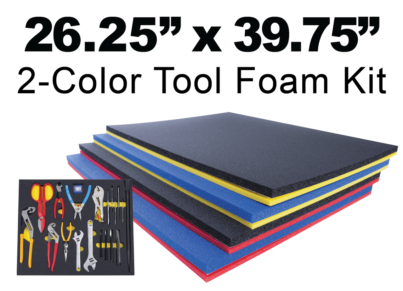 Custom Foam Tool Kits 26.25" x 39.75" Blue / Red