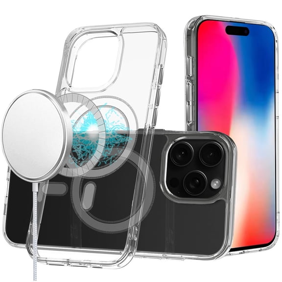 MagSafe Compatible Premium Hybrid Protective Case for iPhone 16 Pro - Clear