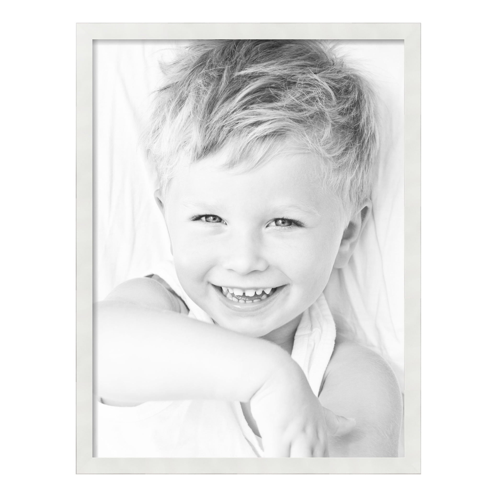 ArtToFrames 24" x 32" White Picture Frame, 24x32 inch White MDF Poster Frame (WOM-3930),  Pack