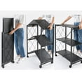 thumbnail image 2 of TygerClaw 3-Layer Folding Mobile Steel Shelving Unit, 2 of 3