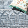 thumbnail image 4 of SAFAVIEH Courtyard Altan Geometric Indoor/Outdoor Area Rug, Grey/Navy, 5'3" x 5'3" Round, 4 of 6