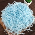 thumbnail image 1 of Nvzi 100 g de papel triturado de seda Lafite Grass para envolver regalos, rellenar cestas, cumpleaños, bodas, Navidad, Acción de Gracias, Día de la Madre (azul), 1 of 5