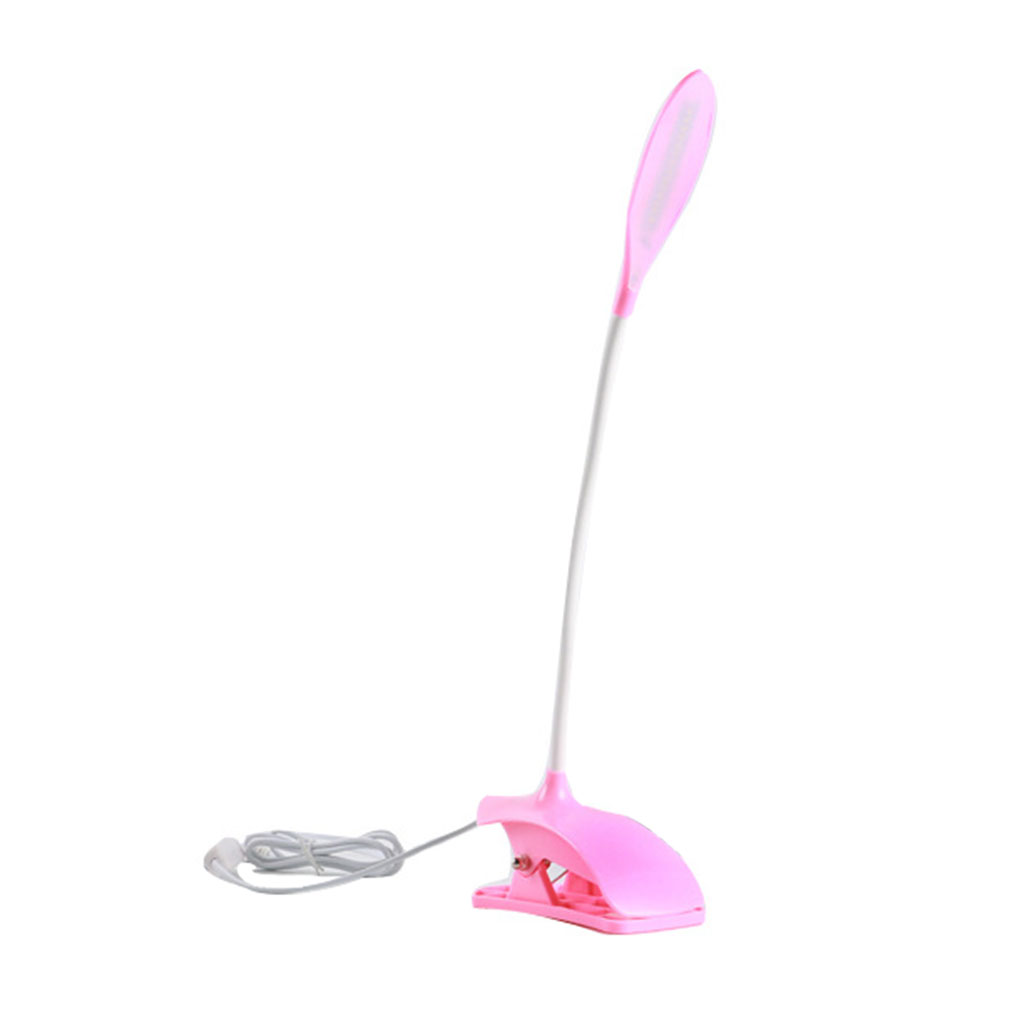 Students USB LED Table Clip Lamp Children Gooseneck Reading Light Bed