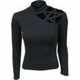 thumbnail image 1 of GOTHIC ELEGANCE - Pentagram Shoulder Longsleeve Top, 1 of 3