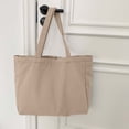 thumbnail image 4 of Mwjwdo Women's Solid Smooth Faux Leather Vintage Underarm Tote Bag, Casual Large Shoulder Purse for Everyday Errands Pink, 4 of 5