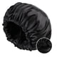 thumbnail image 1 of Gorros de satén,Capó de satén ajustable para mujer,Gorro de dormir grande de doble capa Gorro de dormir de satén de doble capa, 1 of 5