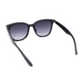 thumbnail image 4 of Womens Boyish Hipster Horn Rim Fashion Plastic Chic Sunglasses Black - Smoke, 4 of 4