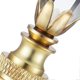 thumbnail image 2 of 2 Packs Teardrop Clear Crystal Lamp Finial Lamp Decoration For Lamp Shade With Polished Brass Base, 2 of 3