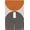 Orange Boho Middle Mid Century Sun, variant on Red Grey Black Gray White Geometric 2-Gang Double Duplex Receptacle Outlet Cover Wall Plate, Abstract Art Decorative Colored Geometry Modern Mid Century Two Gang Electrical Outlet Light Switch Cover