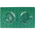thumbnail image 5 of Drymate Pet Bowl Placemat, Dog & Cat Food Feeding Mat - Absorbent Fabric, Waterproof Backing, Slip-Resistant - Machine Washable/Durable (12” x 20”) (Drizzle Green), 5 of 5