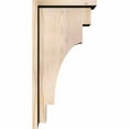 thumbnail image 3 of 7 1/2"W x 12"D x 24"H Mediterranean Smooth Corbel w/Backplate, Douglas Fir, 3 of 9