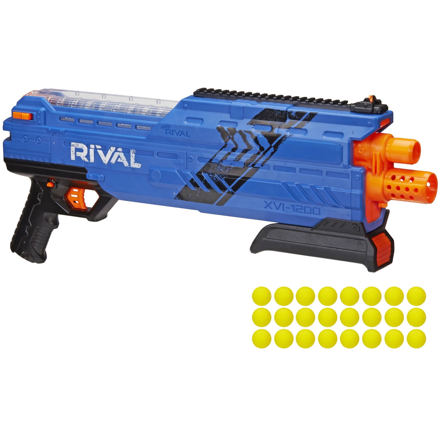 Nerf Rival Khaos Mxvi-4000 Blaster 40 High Impact Rounds Nerf Gun Blue Toy Play