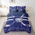 thumbnail image 3 of Ice Hockey Bedding 7PCS Twin Size Comforter Sets Hockey Bedding Sets Winter Sports Bed in a Bag(1Comforter,1Flat Sheet, 1Fitted Sheet, 2Pillowcases,2 Throw Pillow Covers),Toronto, 3 of 5