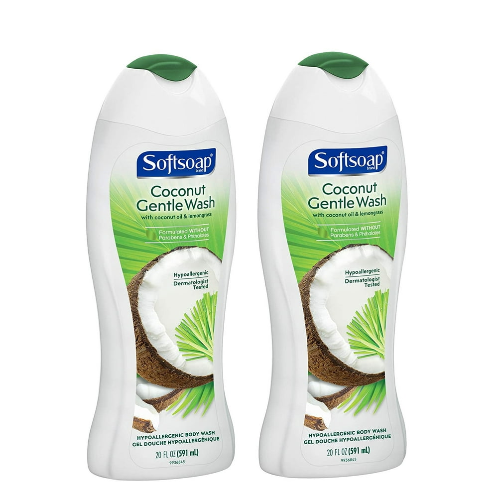 Softsoap Gentle Body Wash, Coconut Oil & Lemongrass, 20 Fluid Ounces, 2