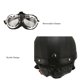 thumbnail image 4 of Medio Casco De Motocicleta De Cara Abierta ANGGREK Negro, 4 of 7