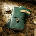 thumbnail image 4 of Travel notepad retro Crazy Horse Leather Notebook handmade loose-leaf book cowhide diary, 4 of 5