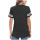 thumbnail image 5 of Fiudx Liquidación de Ahorros de Verano Camiseta Informal con Cuello En V y Mangas Raglán con Estampado Del Día de La Independencia para Mujer, 5 of 5