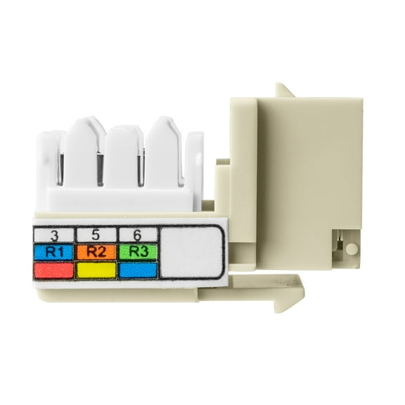 Skywalker Keystone RJ-11 Phone Jack Insert (Light Almond Color, 0.62 L)