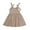 Khaki, variant on Qudderr Baby Toddler Girls Halter Dress Sleeveless Summer Princess Dresses Cotton Casual Swing Twirly Beach Sundress for Kids Size 6M-6Y