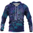 thumbnail image 3 of Men's Loose Printed Hooded Sweatshirt Men's Casual Fashion Sports SweatshirtM, 3 of 3