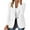 White, variant on vigerkar Women's Business Blazer Casual Trendy Lapel Slim Open Front Outerwear Lightweight Jacket , L